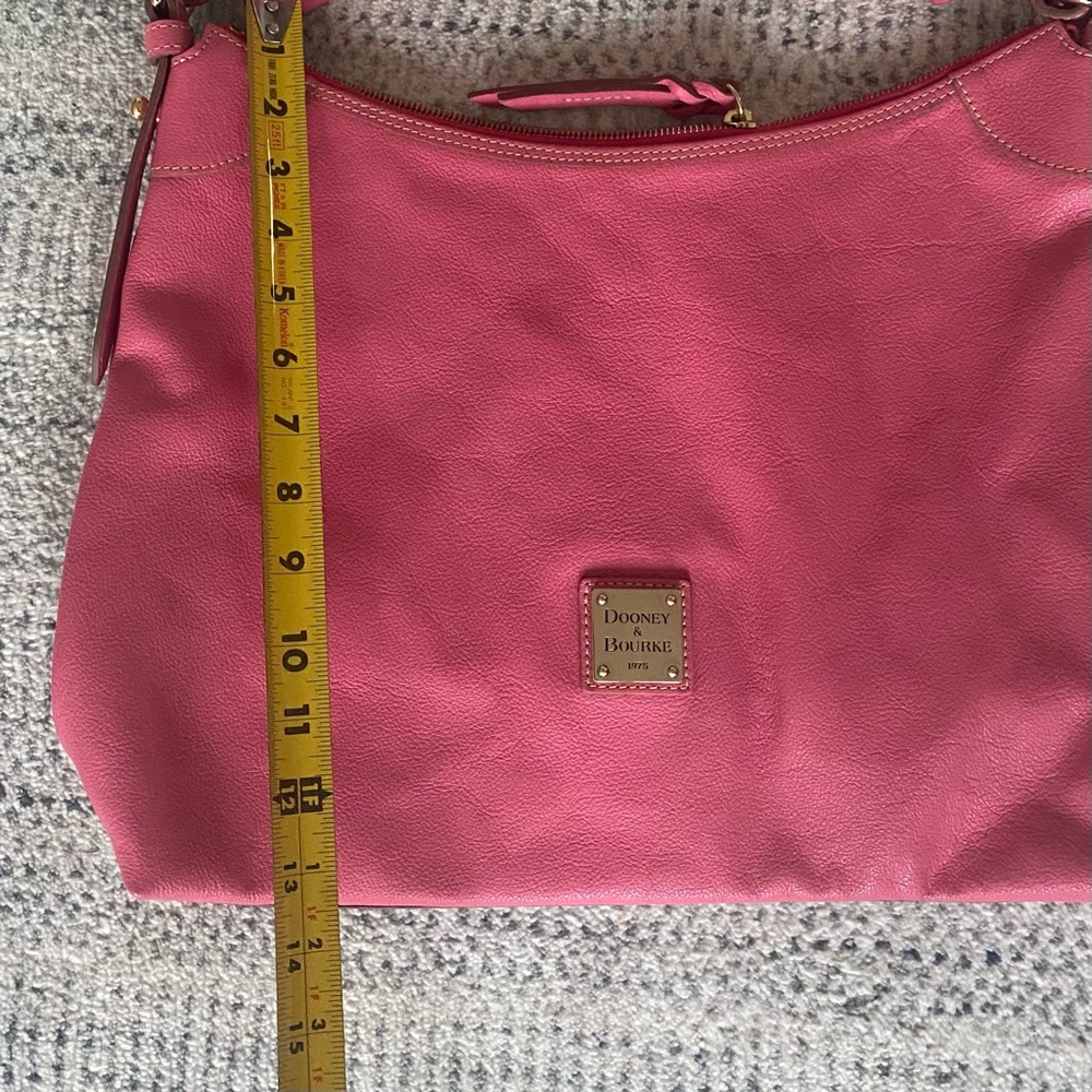 Dooney & Bourke Pink Leather Shoulder Bag - Picture 12 of 13